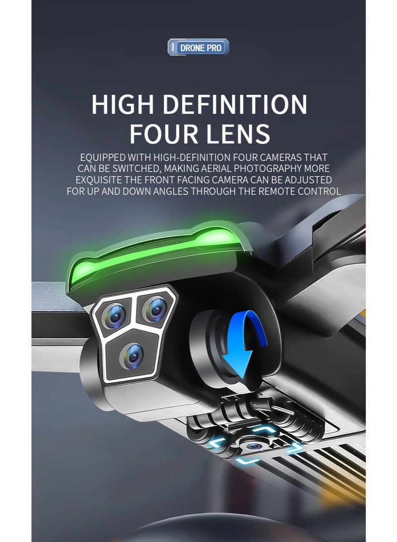 epicarma Foldable RC Drone with Dual 4K HD Camera, Optical Flow Positioning, Obstacle Avoidance, Brushless Motor, WiFi FPV, Headless Mode, One-Key Takeoff/Landing, LED Lights, Gesture Control, Beginner Drone for Kids & Adults - Image 4